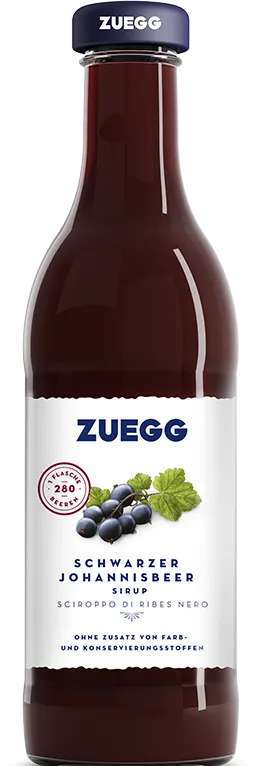 Sirupe von Oswald Zuegg – Schwarzer johannisbeeren getränkesirup